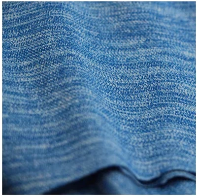 Директни фабрични продажби 60% памук 40% полиестер Space Dye Fabric Трикотажен смесен плат за облекло